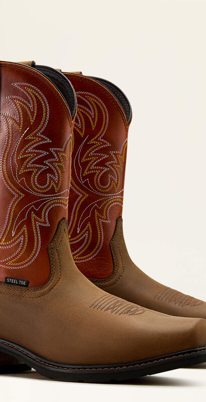 Ironside Square Toe Steel Toe Work Boot Pair